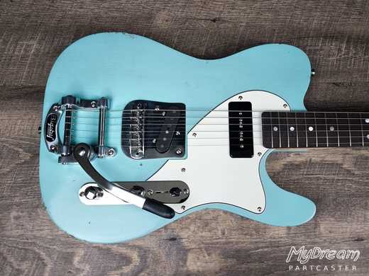 Relic Sonic Blue Bigsby P90