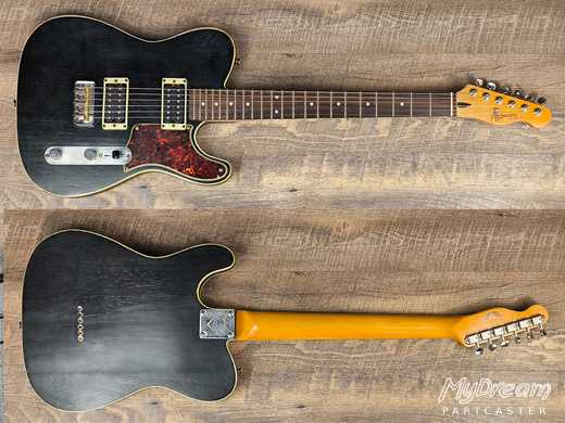 Black HH Tele avec double bindings